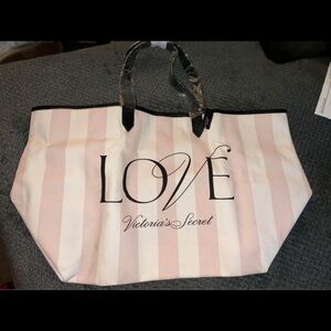 Victoria's Secret Pink and White Tote